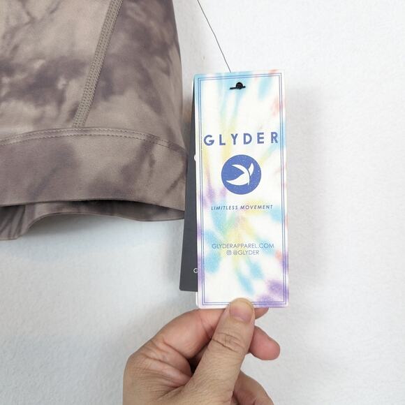 Glyder Mocha Oatmeal Milk Tie Dye Full Force Bra Size S - Picture 6 of 8